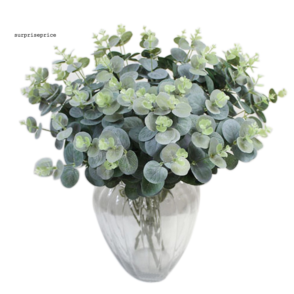 1 Bó Lá Bạch Đàn Nhân Tạo Bằng Nhựa Cho Trang Trí