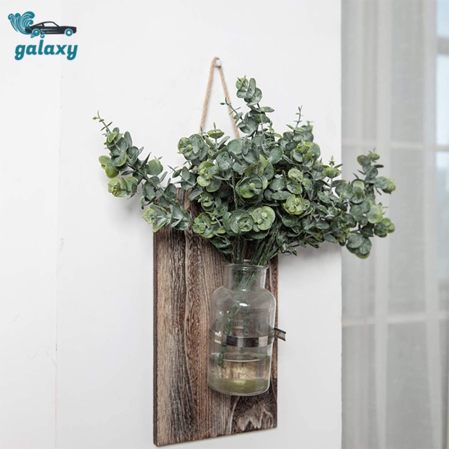 Galaxy Nhánh Cây Bạch Đàn Giả 7 Nhánh Dùng Trang Trí Tiệc Cưới / Giáng Sinh