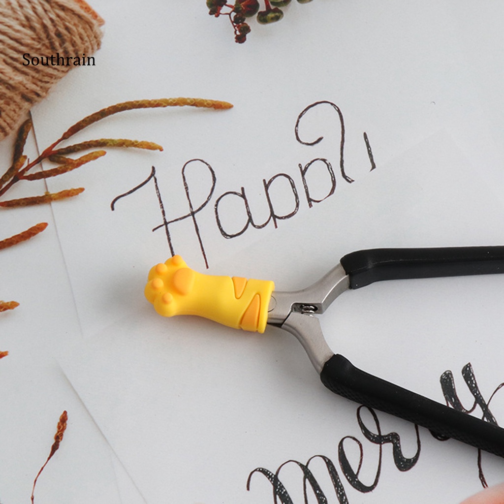 Kẹp Gắp Bằng Silicon Hình Mèo Bảo Vệ Tay Chống Đau Khi Làm Móng Tại Nhà