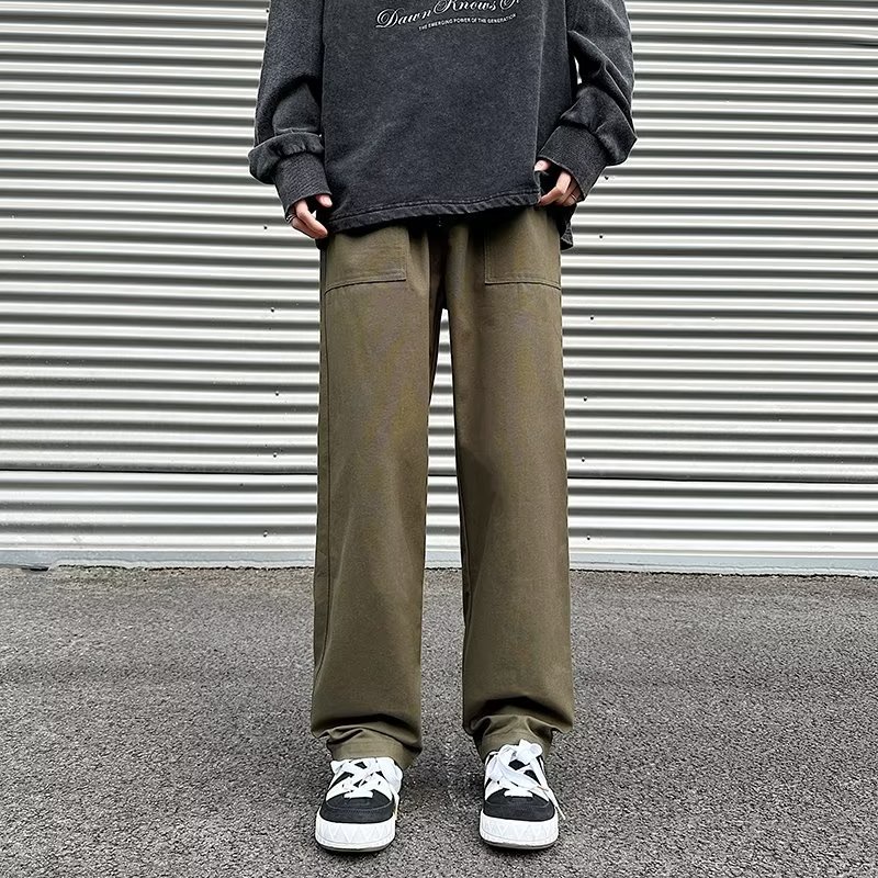 Quần Dài Dáng Rộng Phong Cách Đường Phố Mỹ Thời Trang Xuân Hè Cá Tính Cho Nam