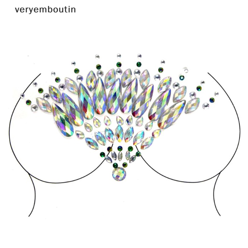 Miếng Dán Ngực Đính Hạt Kim Cương Pha Lê Lấp Lánh