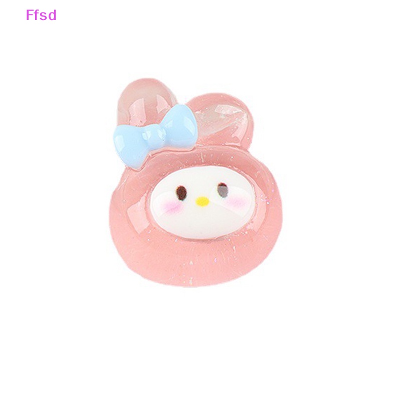 Bộ 5 Móc Khóa Hình Chú Chó Hoạt Hình 3D Bằng Nhựa Resin Dạ Quang Tự Trang Trí Ốp Điện Thoại