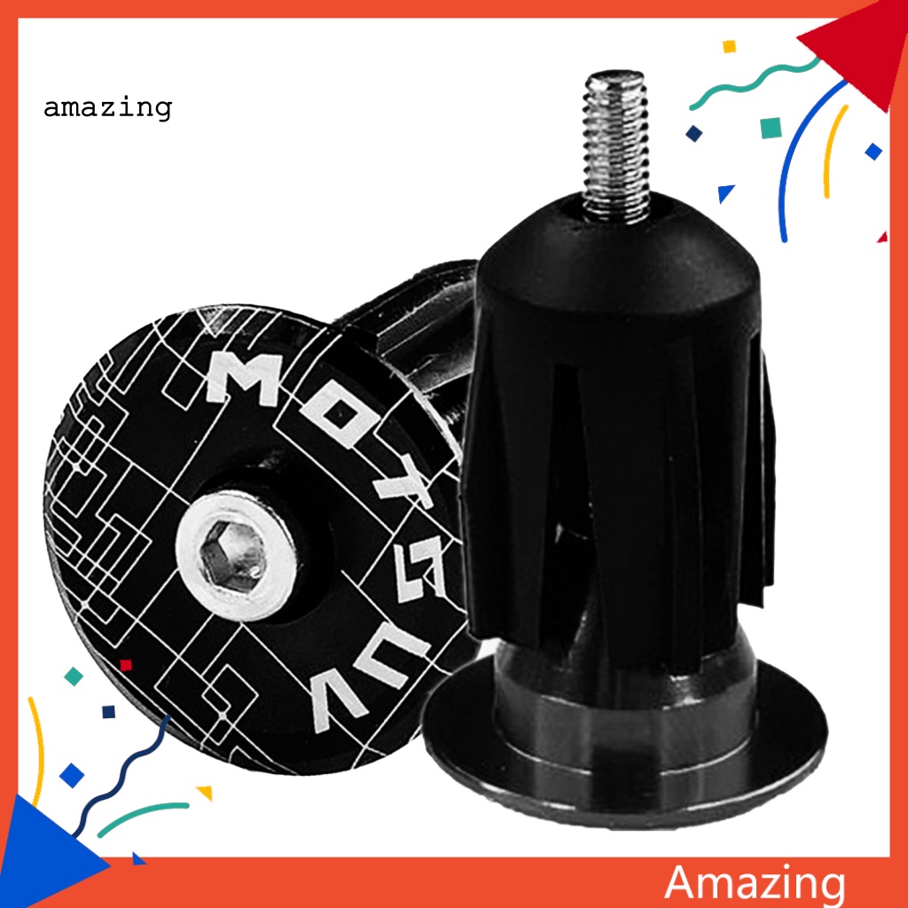 Bộ 2 Nút Gắn Tay Cầm Xe Đạp Leo Núi Bằng Hợp Kim Nhôm