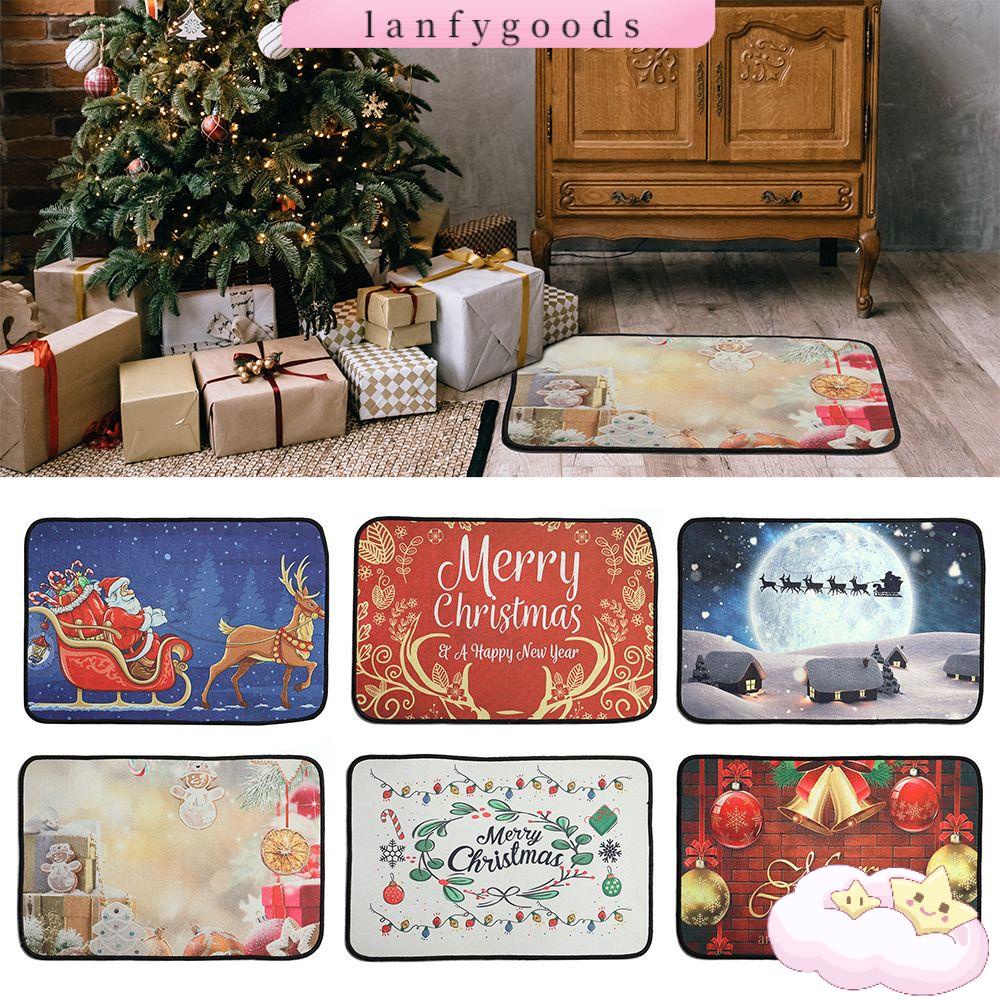 Thảm lót cửa chùi chân Thấm Hút Tốt Phong Cách Giáng Sinh Mới Cho Nhà Bếp / Phòng Tắm