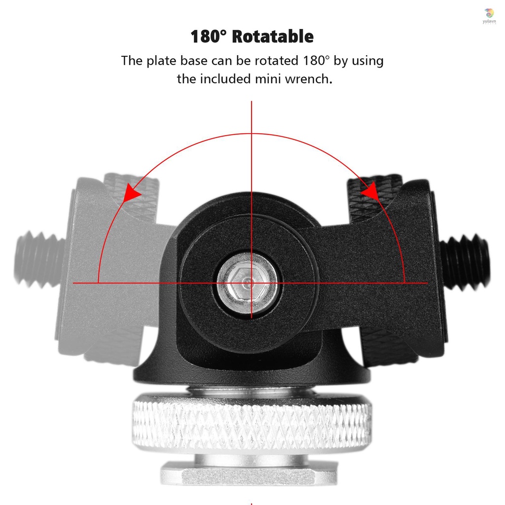 ANDOER Bộ Chuyển Đổi Gậy Ba Chân Mini Bằng Nhôm 1 / 4 Inch Có Ốc Vít Cho Camera