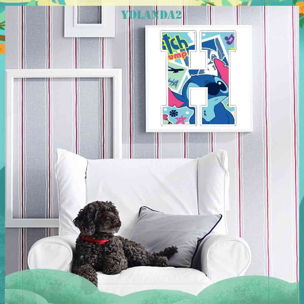 Tranh Đính Đá Kim Cương Toàn Bộ 5D DIY Hình Chữ Cái