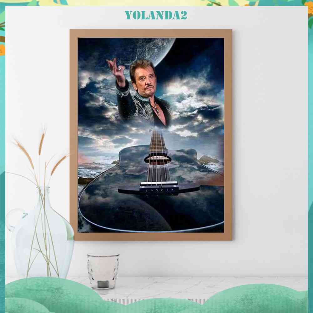 Bộ Tranh Đính Đá 5D Họa Tiết Ca Sĩ Độc Đáo DIY Dùng Trang Trí Nhà Cửa