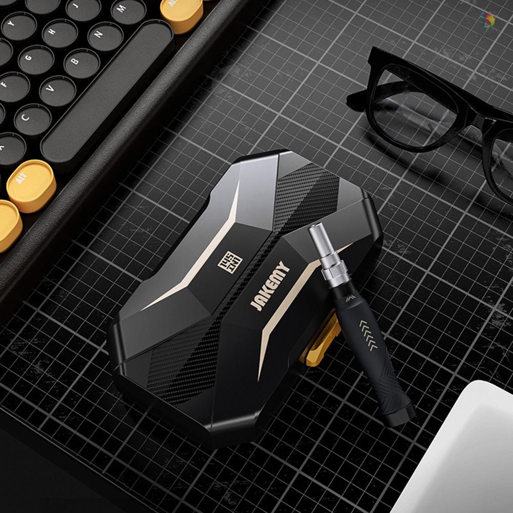 Set 145 Đầu Tua Vít Lục Giác Bằng Hợp Kim Thép Mềm Có Rãnh Độ Chính Xác Cao Đa Năng JAKEMY H4 * 28MM CR-V