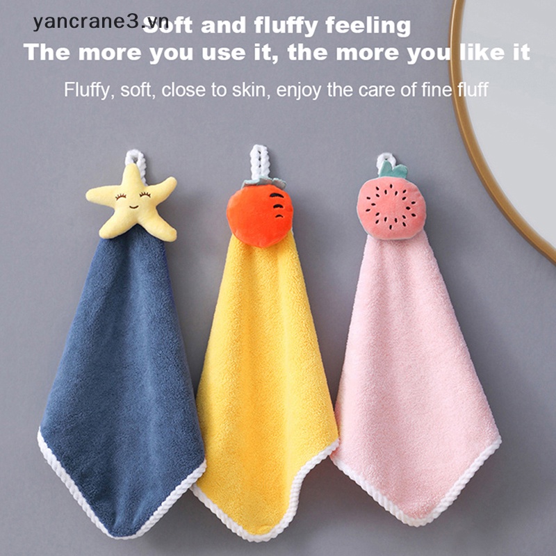 Khăn Lau Tay Vải Nhung San Hô Mềm Mại Thấm Hút Tốt 30 * 30cm {yancrane3.vn}