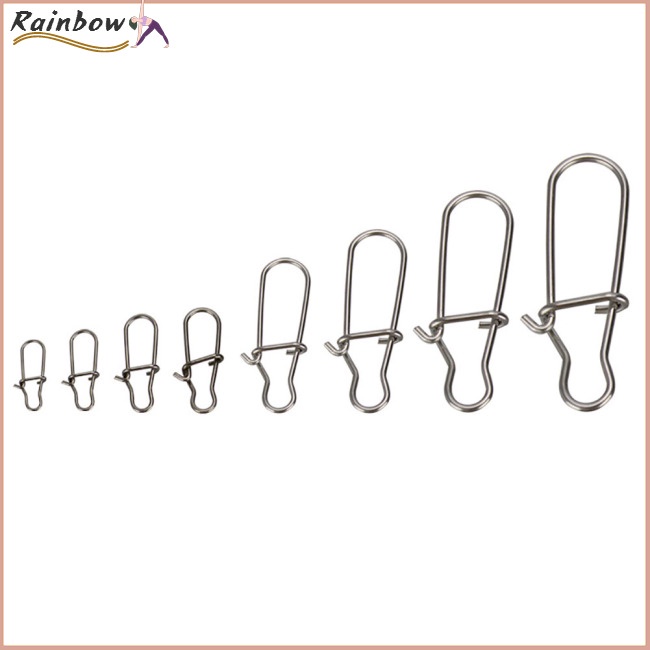 Set 100 Kẹp Cá Số 0 Chuyên Dụng#-8# Kẹp Móc Câu Cá Bằng Thép Không Gỉ