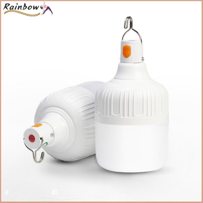 Bóng Đèn LED 60W 120W Chống Thấm Nước Sạc USB Có Móc Treo Tiện Dụng Mang Theo Cắm Trại