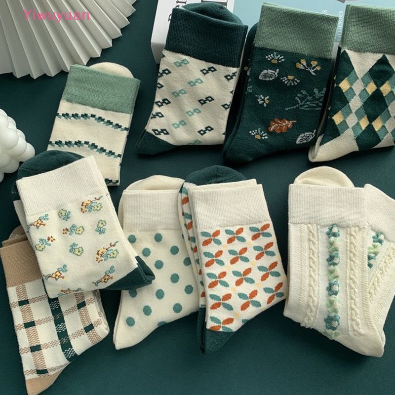 1 Đôi Vớ Cotton Thể Thao Thoáng Khí Thoải Mái Phong Cách Lolita Hàn Quốc Mới