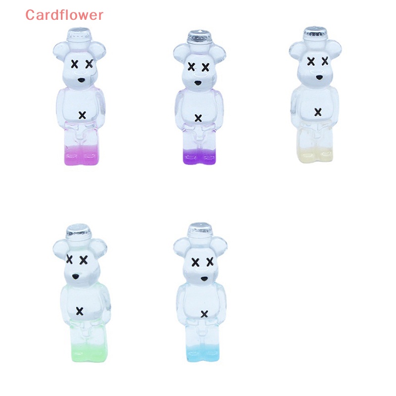 Bộ 5 Chú Gấu Phát Quang Dùng Trang Trí Tiểu Cảnh Mới