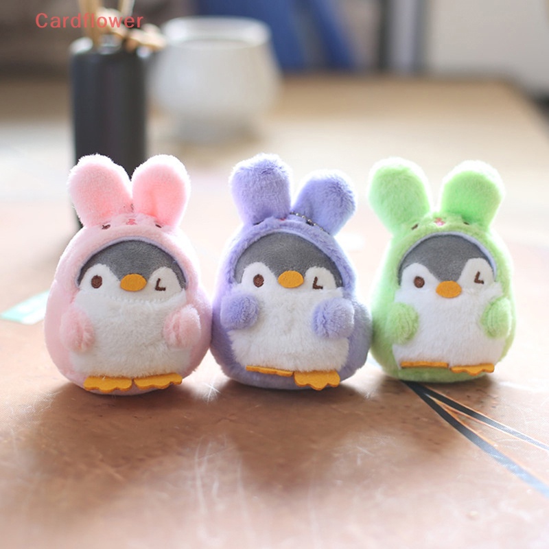< Cardflower > Móc Khóa Hình Chim Cánh Cụt Nhồi Bông Mềm Mại Vui Nhộn Phong Cách Dành Cho Trang Trí Túi Xách Sinh Nhật Mới