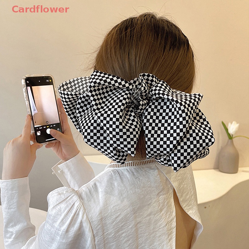 Kẹp Tóc Hình Nơ Lớn Phong Cách Retro Cho Nữ