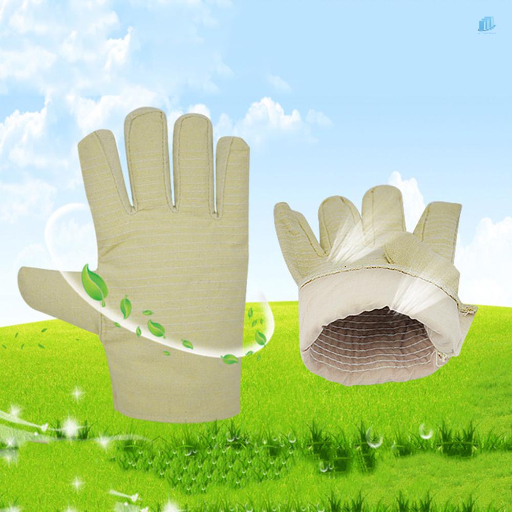 Găng Tay Bảo Hộ Bằng Vải Canvas Hai Lớp Dày Dặn Chống Trượt Chống Mài Mòn