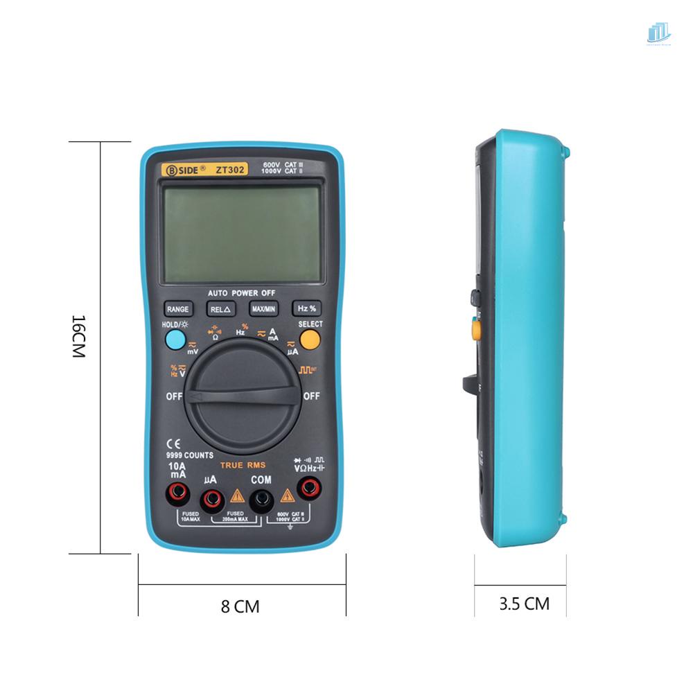 Vạn Năng Kế Kỹ Thuật Số BSIDE AC DC 9999 ZT302 Cầm Tay Đa Năng