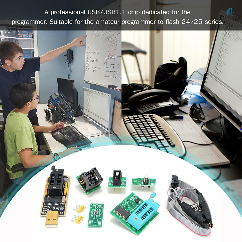 Bộ Lập Trình USB smartwatchinone Có Kẹp SOP8 EEPROM BIOS Flasher SPI Flasher SPI Flash Với Bộ Lập Trình 1.8V Và 150 Phút SOP8 Ổ Cắm 24 / 25 Series