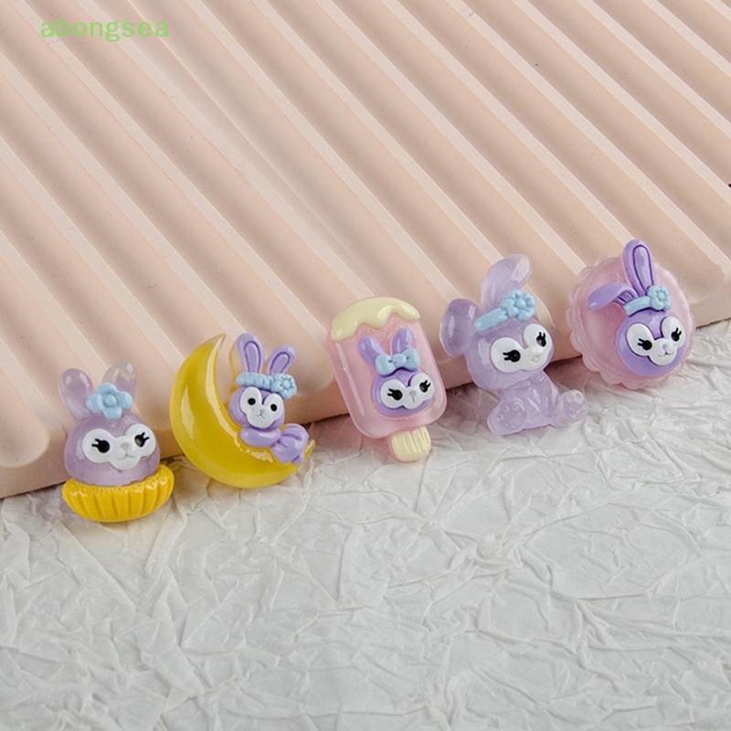 Set 10 Kẹp Tóc Nhựa Hình Thỏ Hoạt Hình Dễ Thương