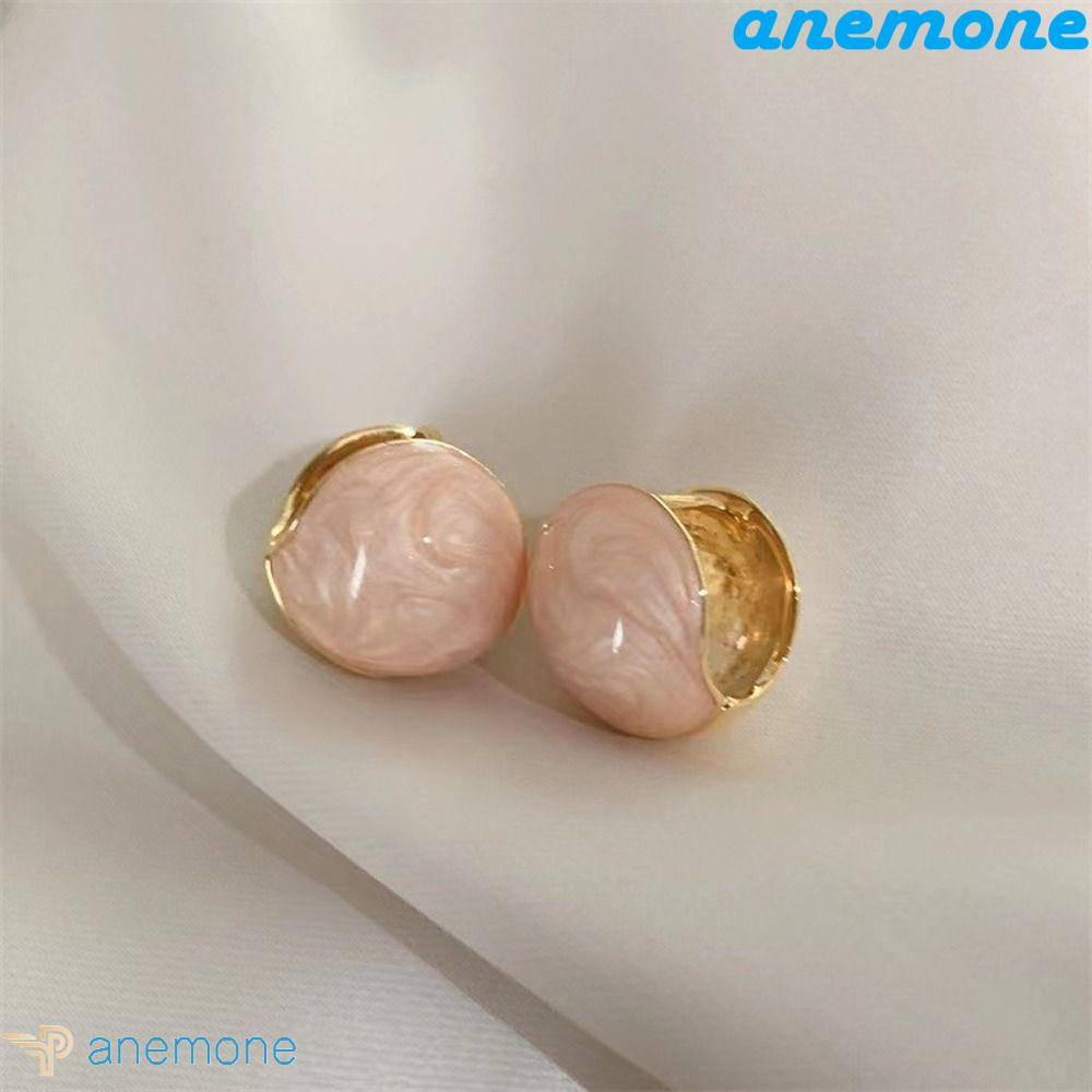 Khuyên Tai Tròn Bằng Hợp Kim Phong Cách Hàn Quốc Thời Trang Cho Nữ