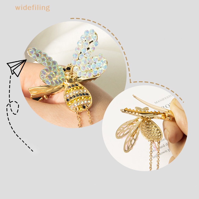 Kẹp Tóc Mái Bằng Kim Loại Hình Chú Ong Dễ Thương Cho Nữ