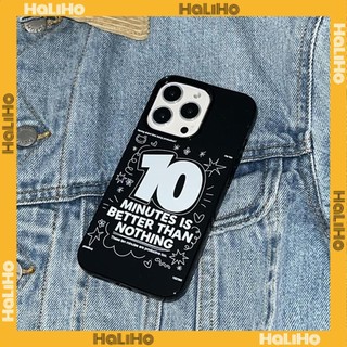 For iPhone 11iPhone Case Black Glossy TPU Soft Case Shockproof Protection Camera Simple Slogan Compatible with iPhone 14 13 Pro max 12 Pro Max 11 xr xs max 7Plus 8Plus 