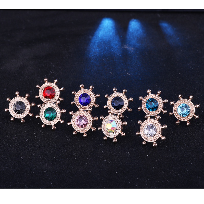 Trâm Cài Áo Hình Bánh Lái Đính Đá Sang Trọng Cho Nam Nữ