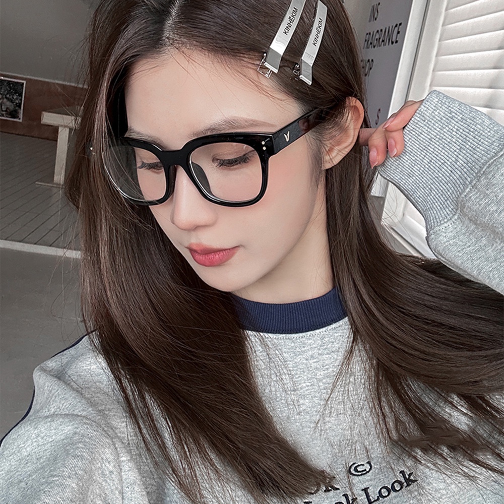 Kẹp Tóc Dạng Cá Sấu Phẳng Bằng Kim Loại Màu Bạc DIY