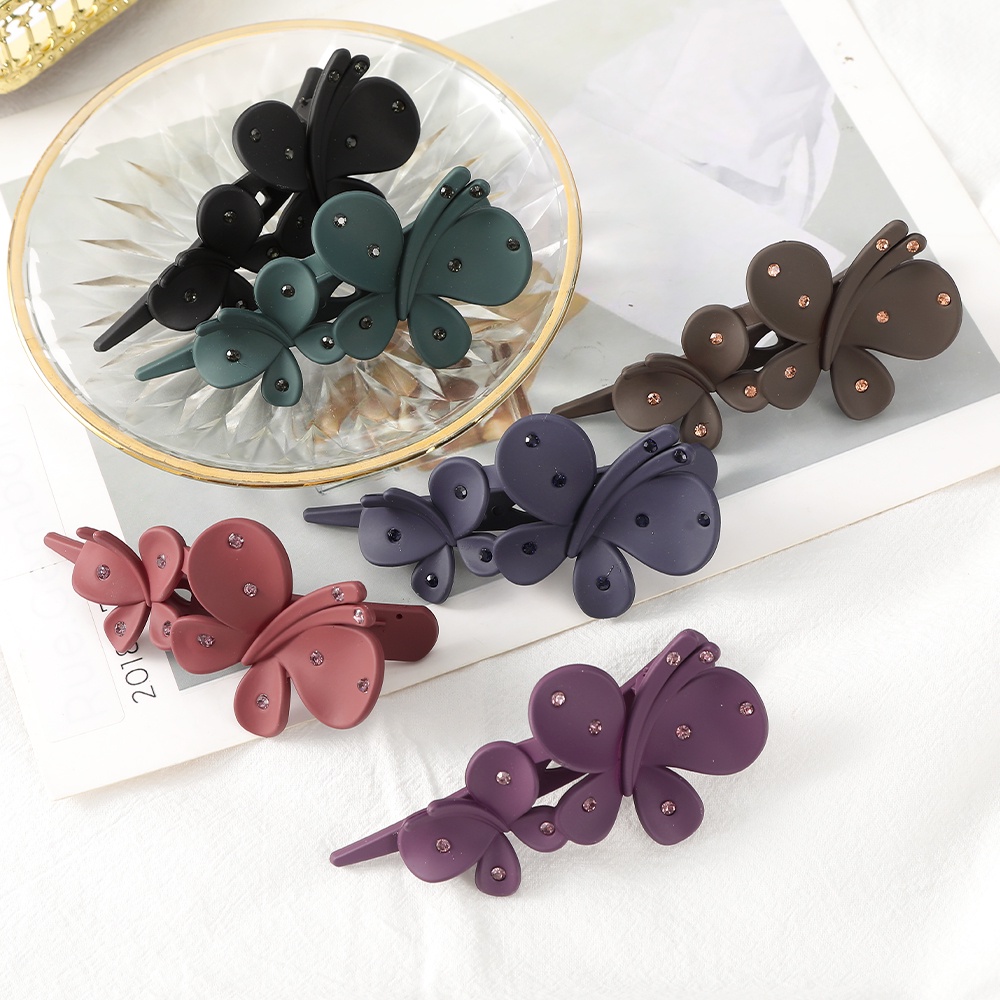 Kẹp tóc HAIMEIKANG hình bướm màu kẹo thời trang Hàn Quốc cho nữ