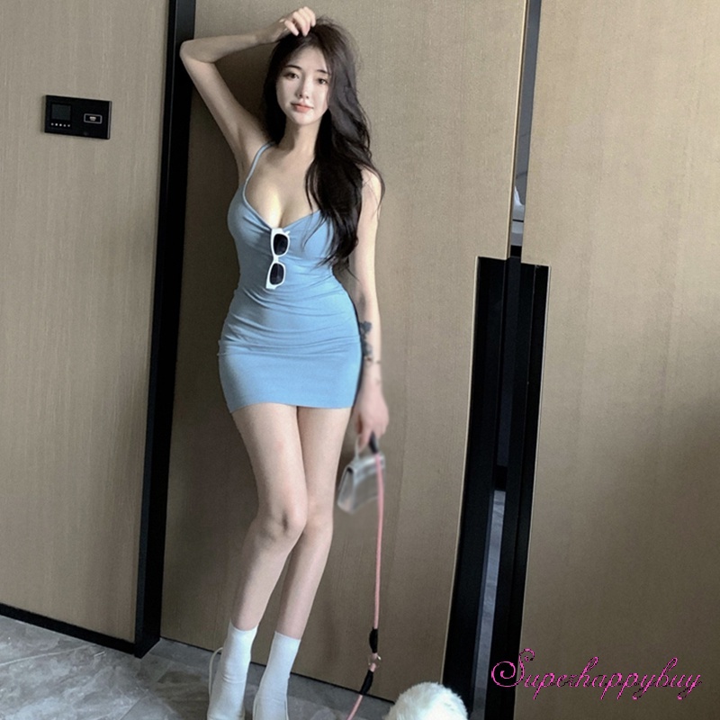 Đầm Thiết Kế Lưng Thấp Thời Trang Mùa Xuân Cho Phái Nữ