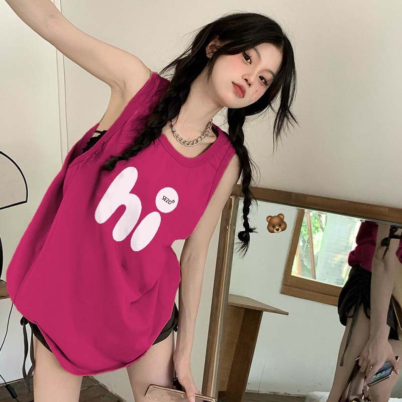 NRVP Áo Thun Cotton Ngắn Tay In Họa Tiết Thời Trang Hàn Quốc Mới 2023