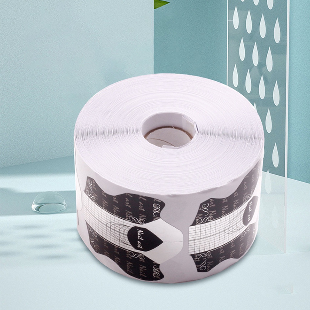 Cuộn 500 Miếng Dán Nối Móng Tay Bằng PVC Có Thể Tái Sử Dụng