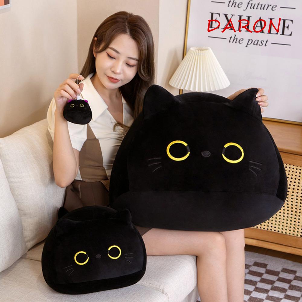 Mèo Đen Nhồi Bông Mềm Mại Trang Trí Xe Hơi