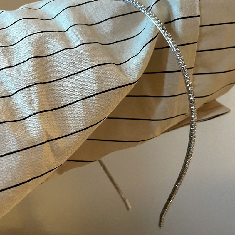 Băng Đô Đính Đá Thiết Kế Đơn Giản Thanh Lịch Thời Trang Nhật Hàn