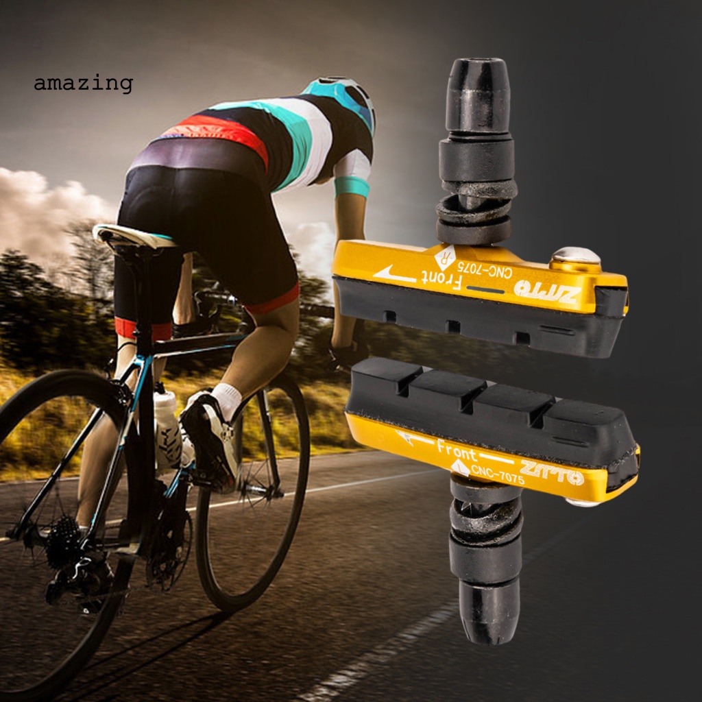 1 Cặp Má Phanh Cao Su Chống Mòn Có Thể Tái Sử Dụng Cho Xe Đạp