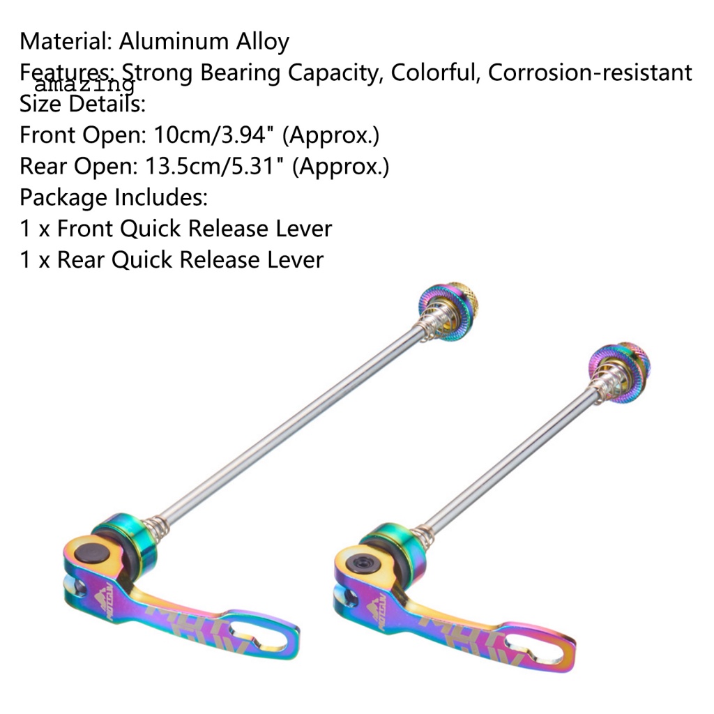 Bộ 2 Thanh Xiên Bánh Xe Đạp Gọn Nhẹ Tháo Lắp Nhanh Nhiều Màu