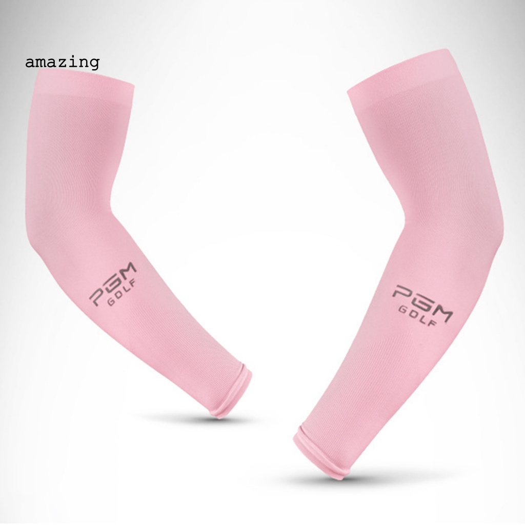 1 Cặp Găng Tay Dài Bằng Lụa Lạnh Để Chơi Golf Tiện Dụng