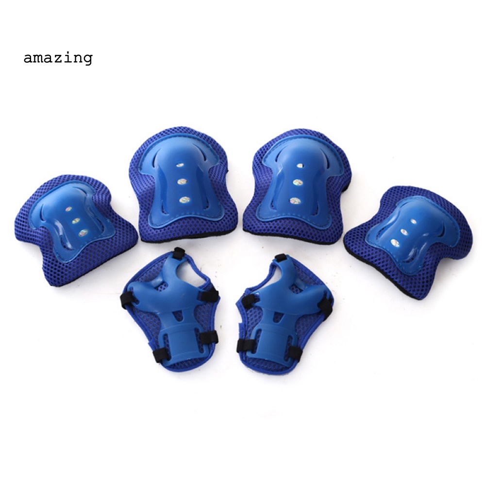 Set 7 Phụ Kiện Bảo Vệ Đầu Gối / Mũ Bảo Hiểm / Trượt Ván Dành Cho Trẻ Em