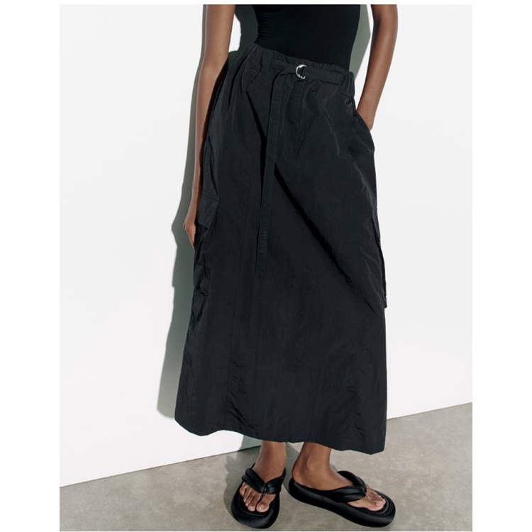 Set Áo Sát Nách Cổ Tròn Màu Trơn Và Chân Váy Lưng Cao Thời Trang Zara Mùa Hè 232667212 2646212