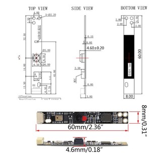 Mô Đun camera laptop Cb hm2057 usb 2 Triệu pixels Góc Rộng Dễ Lắp Đặt