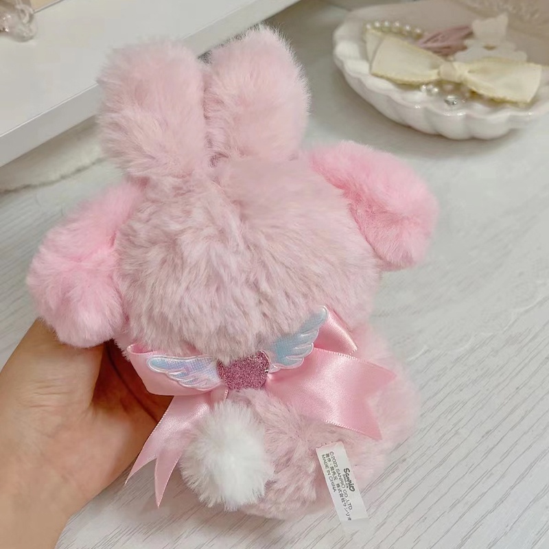 Móc Khóa Thỏ Nhồi Bông Đính Đá Dễ Thương