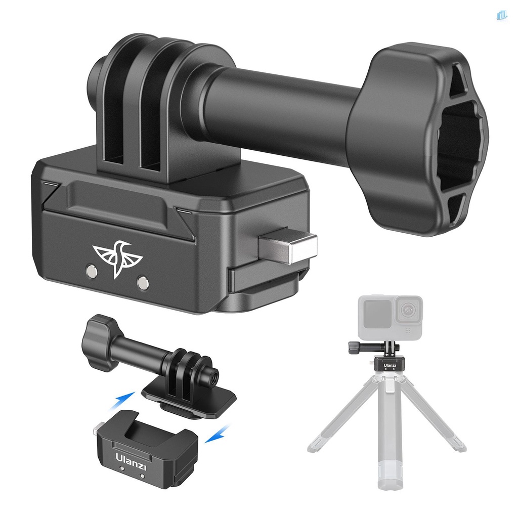 Đế Tháo Lắp Nhanh Ulanzi Bằng Nhôm Tải Trọng Tối Đa 2KG Giao Diện 1 / 4 Thông Dụng Cho Máy Ảnh Hành Động