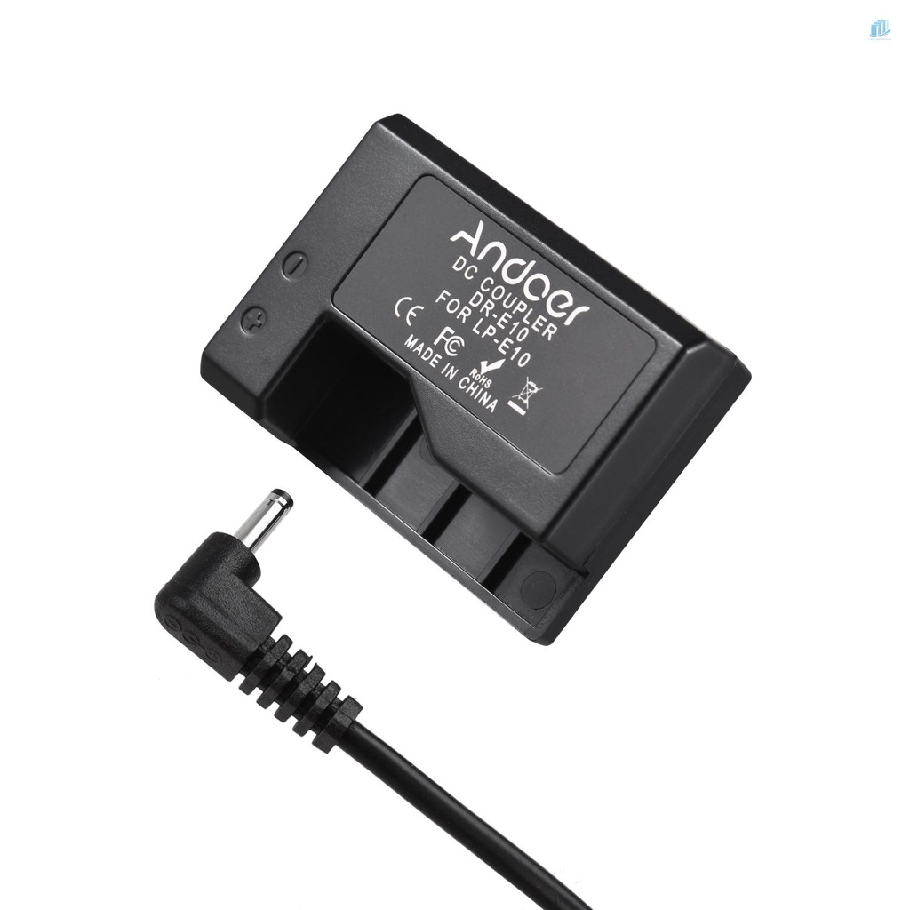 Đầu Nối Pin Andoer ACK-E10 5V USB DC Thay Thế Cho LP-E10 / Kiss X70 / 1100D / 1200D