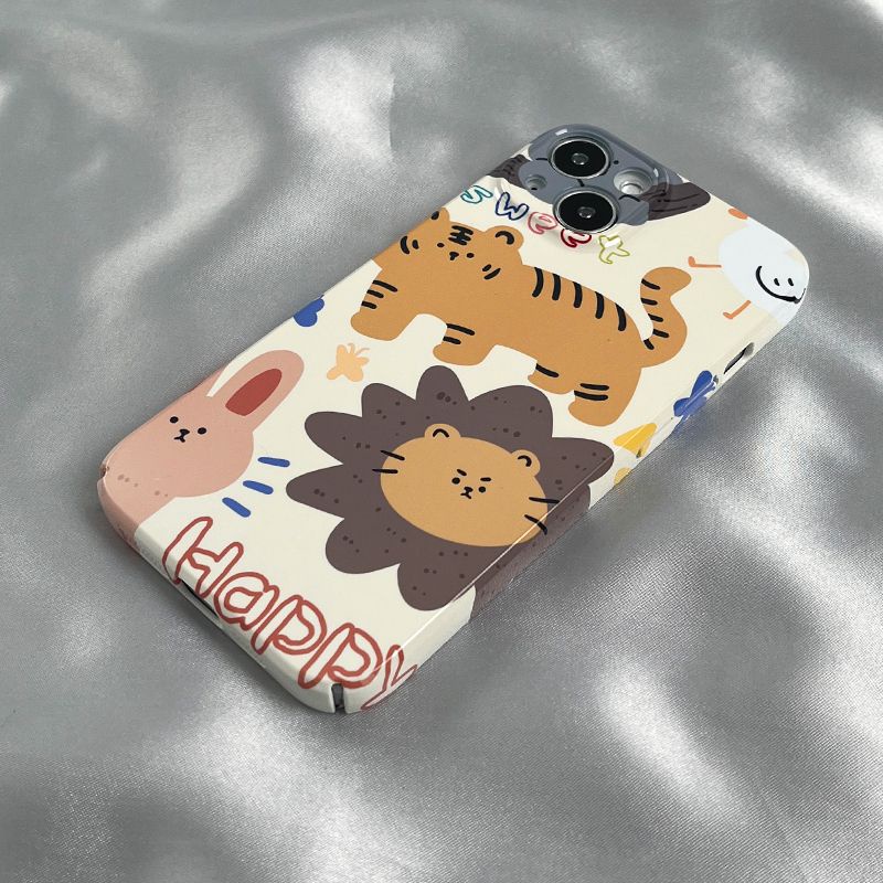 Ốp Điện Thoại Cứng Họa Tiết Sở Thú Kiểu Graffiti Cho Iphone 8 14 xs xr 1211 7 13promax