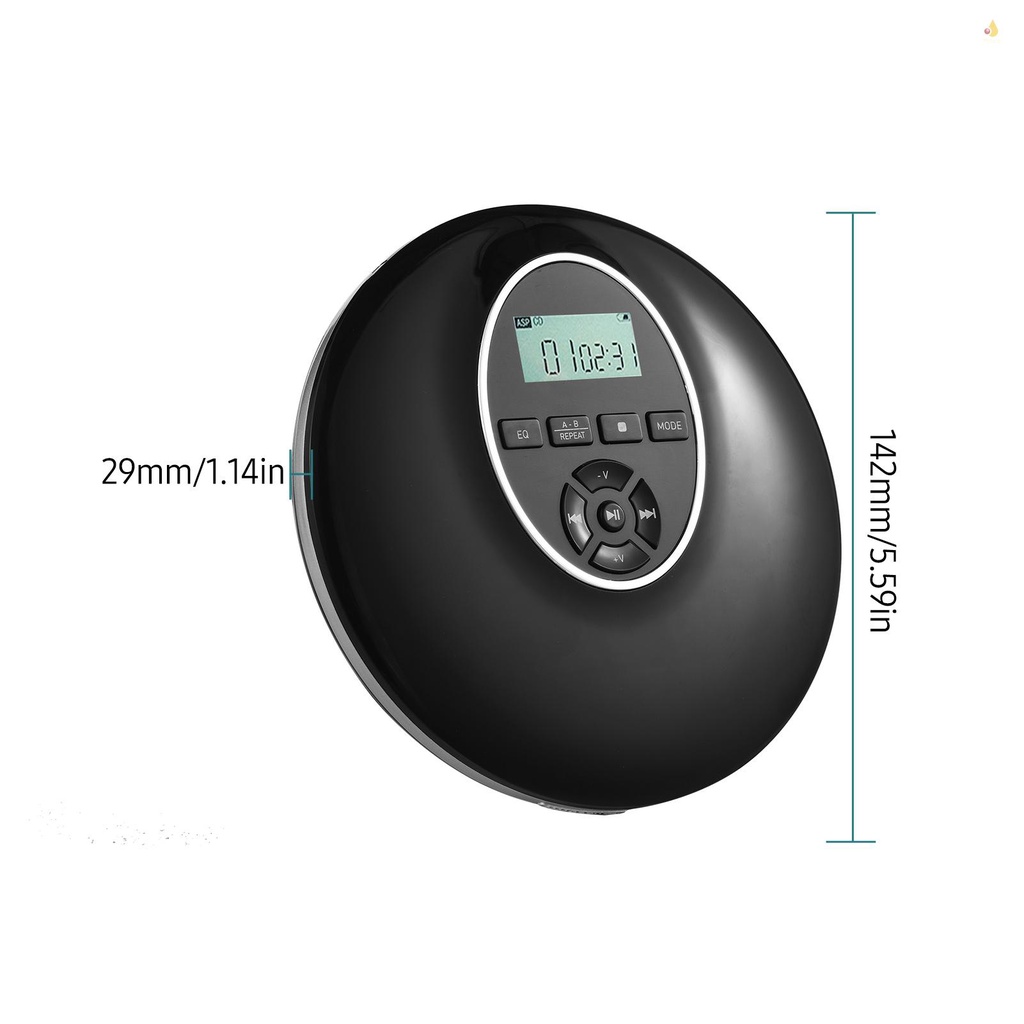 Máy Nghe Nhạc CD Kỹ Thuật Số Mini 5 Hiệu Ứng Âm Thanh Và 4 Chế Độ Nhắc Nhở Hỗ Trợ Thẻ TF Cáp Aux 3.5mm Dùng Trong Nhà / Xe Hơi / Du Lịch