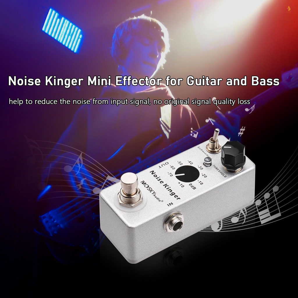 Thiết Bị Giảm Tiếng Ồn MOSKYaudio Mini 2 Chế Độ Giảm Tiếng Ồn Hiệu Ứng Cho Đàn Guitar Bass