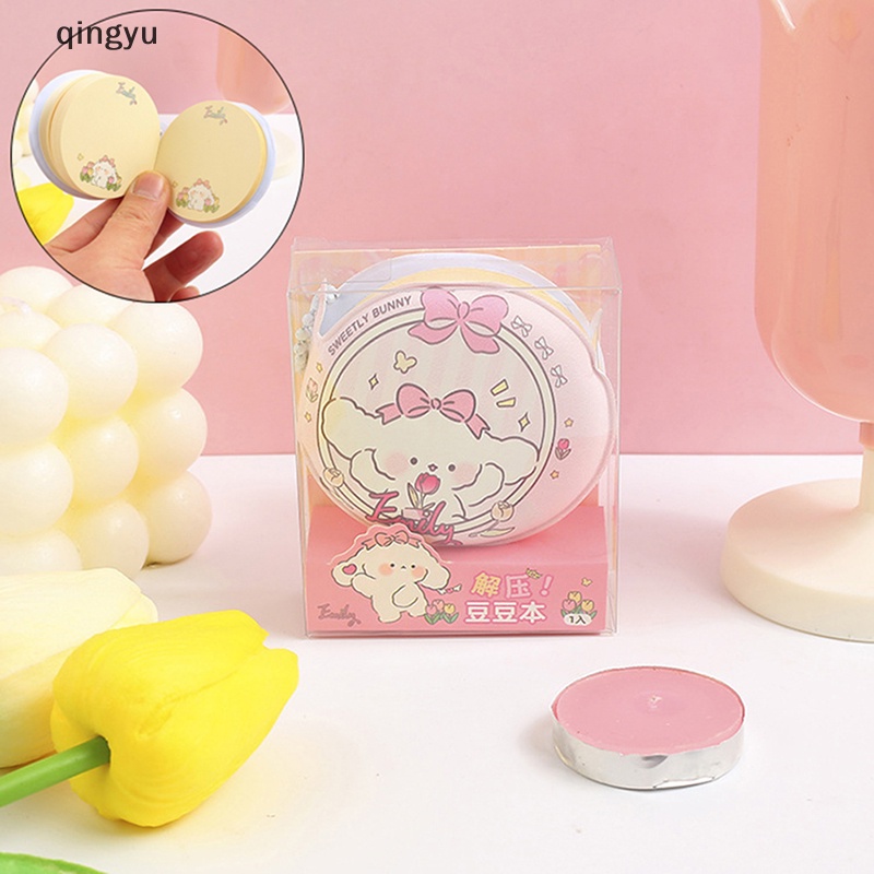 Set 80 Tờ Giấy Dán Ghi Chú Mềm Mại Họa Tiết Thỏ Hoạt Hình Sáng Tạo Giúp Giảm Căng Thẳng