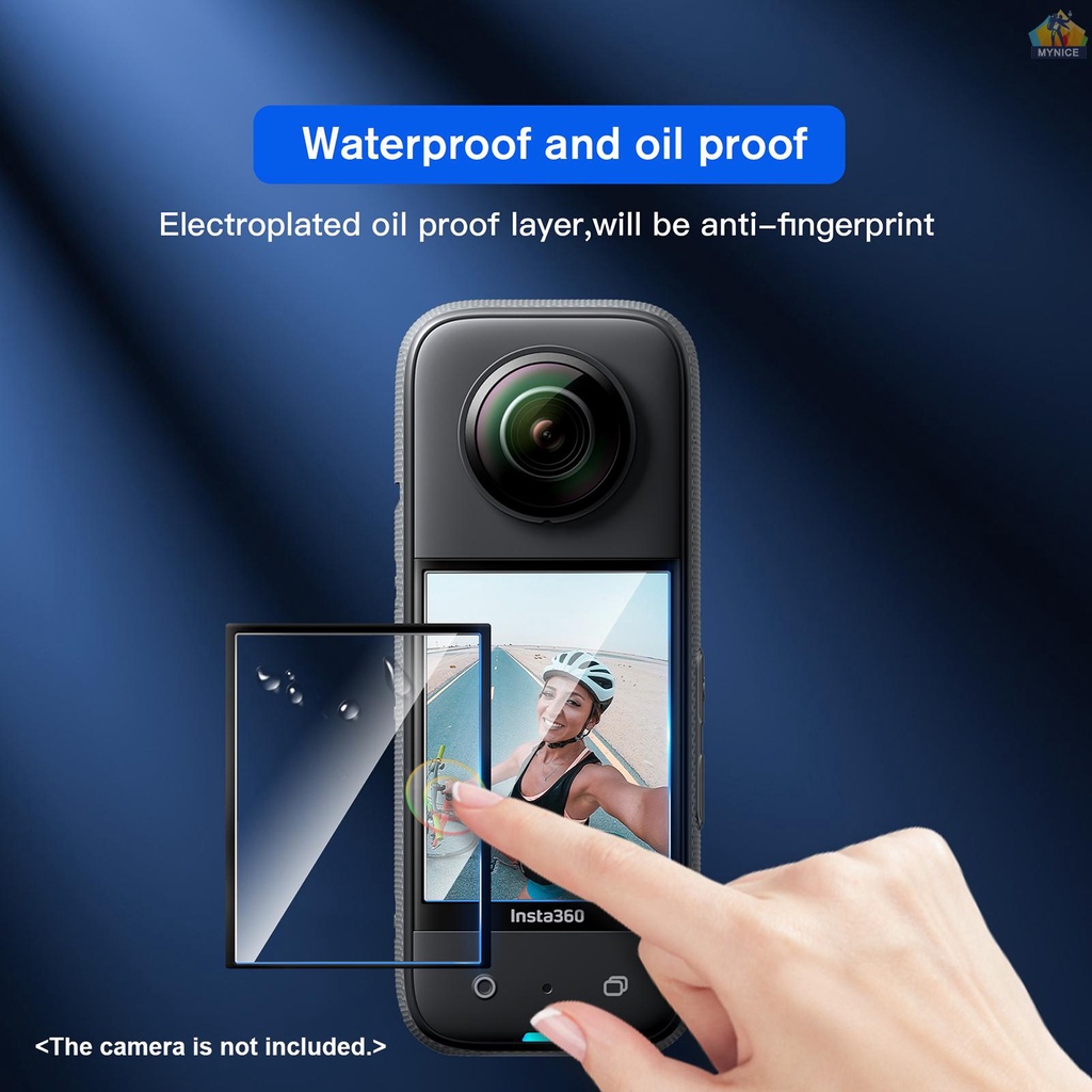 Bộ 2 Miếng Dán Bảo Vệ Màn Hình Camera Chống Trầy Chống Nước Chống Dầu Cho Insta360 X3
