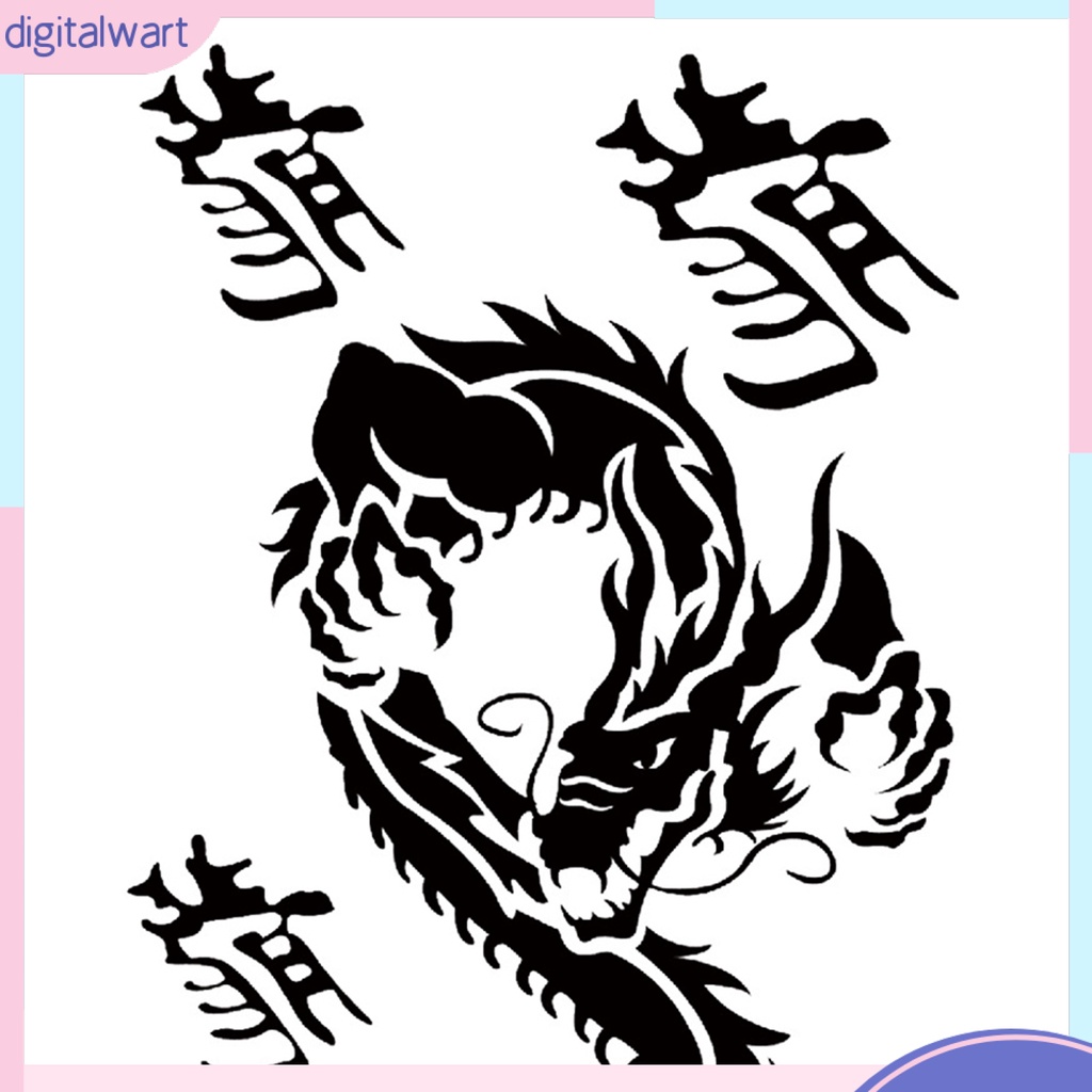 Hình Xăm Dán Trang Trí Cơ Thể Kiểu Chữ Tiếng Anh Màu Đen Chống Thấm Nước