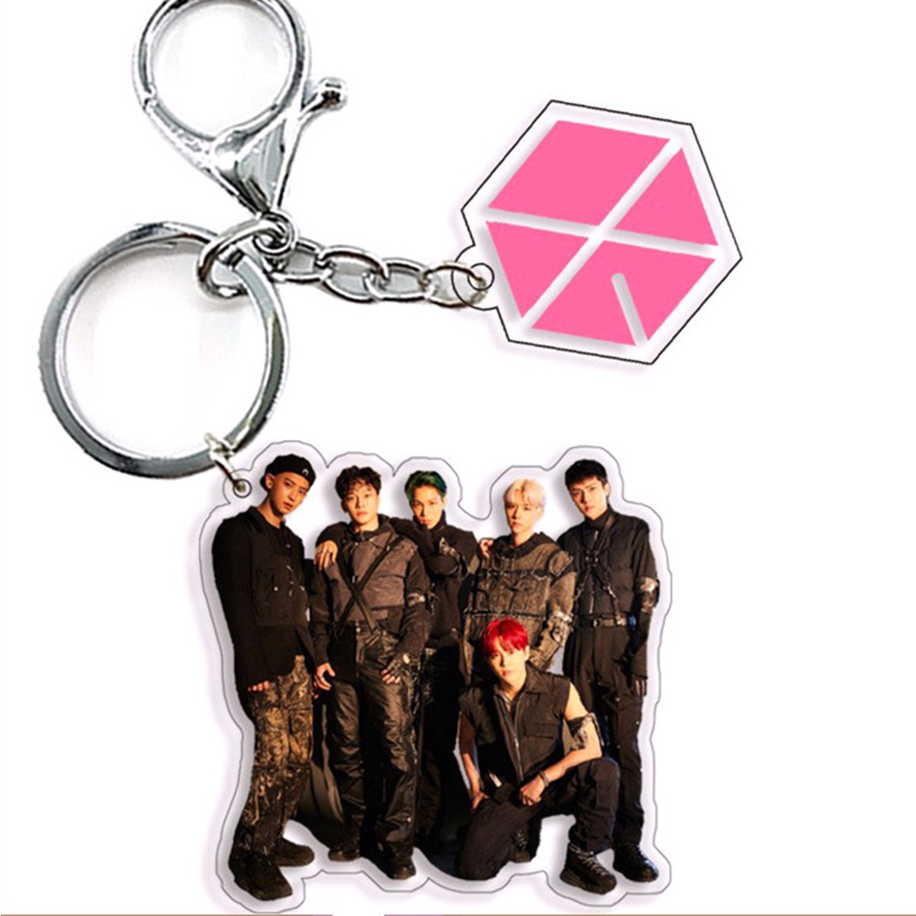 1 Móc Chìa Khóa Acrylic In Hình Nhóm Nhạc Hàn Quốc NCT TXT THE BOYZ ATEEZ GOT 7 E Eunhypen SEVENTEEN